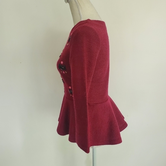 Dolce Vita Beaded Peplum Sweater - Picture 4 of 8